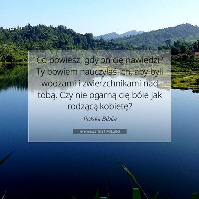 Jeremiasza 13:21 POLUBG Obraz Wersetu Biblijnego