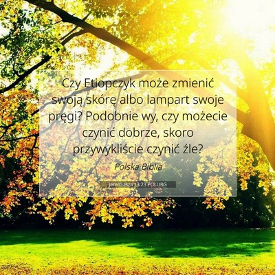 Jeremiasza 13:23 POLUBG Obraz Wersetu Biblijnego