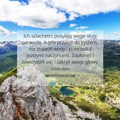 Jeremiasza 14:3 POLUBG Obraz Wersetu Biblijnego