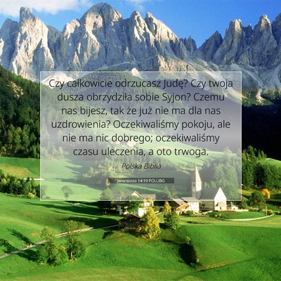 Jeremiasza 14:19 POLUBG Obraz Wersetu Biblijnego
