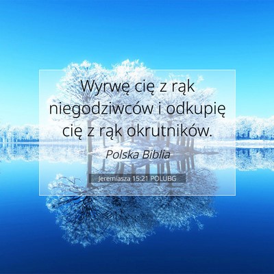 Jeremiasza 15:21 POLUBG Obraz Wersetu Biblijnego