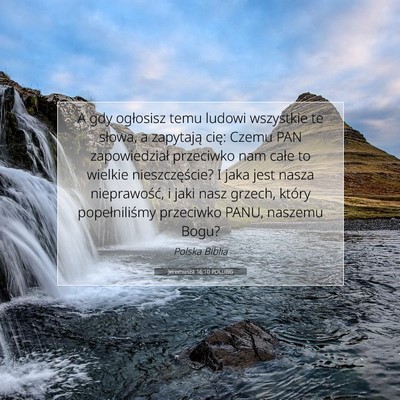 Jeremiasza 16:10 Werset Biblijny Wyjaśniony