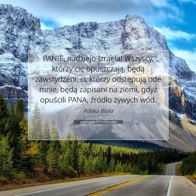 Jeremiasza 17:13 POLUBG Obraz Wersetu Biblijnego