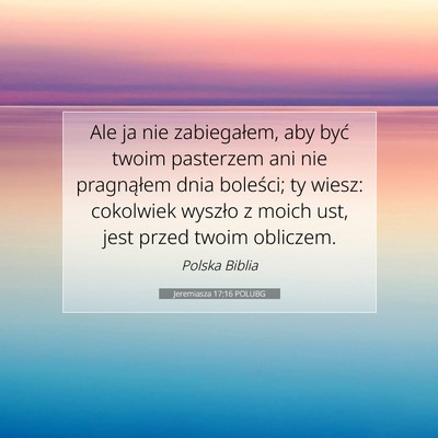 Jeremiasza 17:16 POLUBG Obraz Wersetu Biblijnego