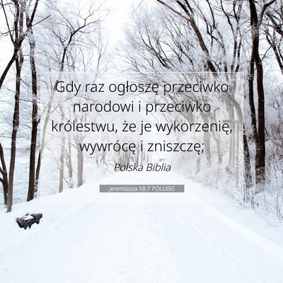 Jeremiasza 18:7 POLUBG Obraz Wersetu Biblijnego
