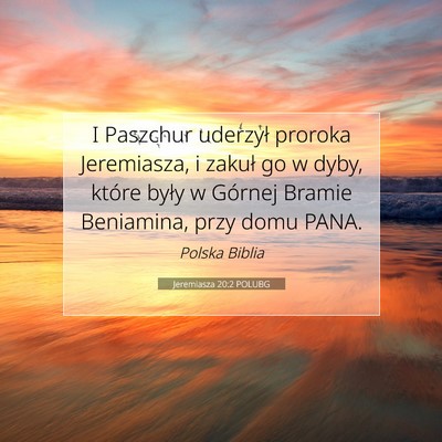 Jeremiasza 20:2 POLUBG Obraz Wersetu Biblijnego