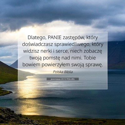 Jeremiasza 20:12 POLUBG Obraz Wersetu Biblijnego