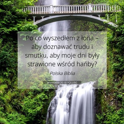 Jeremiasza 20:18 POLUBG Obraz Wersetu Biblijnego