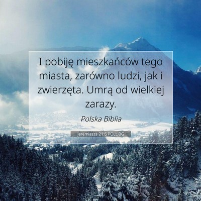 Jeremiasza 21:6 POLUBG Obraz Wersetu Biblijnego