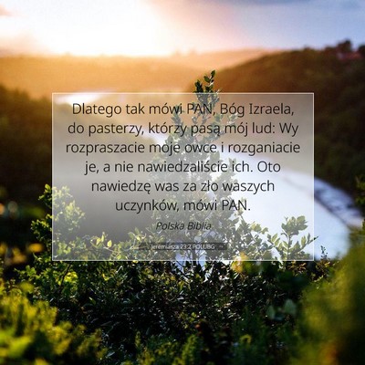 Jeremiasza 23:2 POLUBG Obraz Wersetu Biblijnego