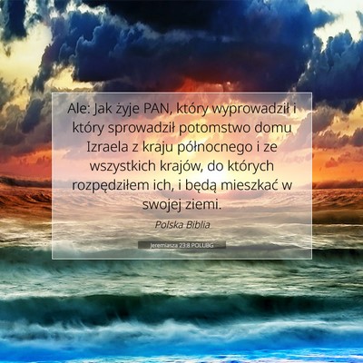 Jeremiasza 23:8 POLUBG Obraz Wersetu Biblijnego
