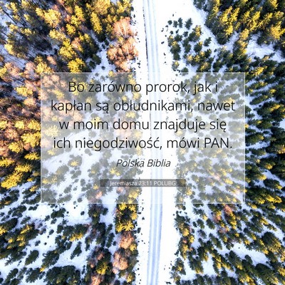Jeremiasza 23:11 POLUBG Obraz Wersetu Biblijnego