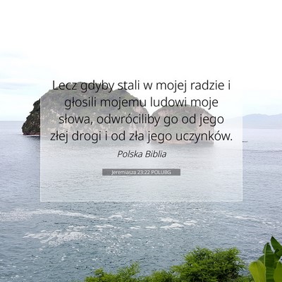 Jeremiasza 23:22 POLUBG Obraz Wersetu Biblijnego