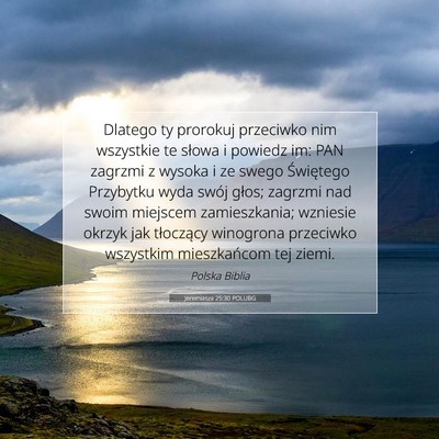 Jeremiasza 25:30 POLUBG Obraz Wersetu Biblijnego