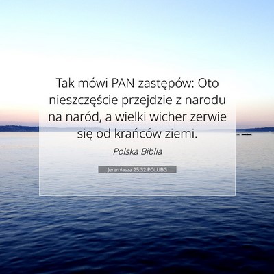 Jeremiasza 25:32 POLUBG Obraz Wersetu Biblijnego