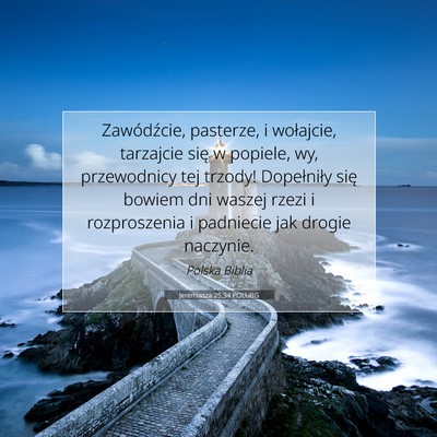 Jeremiasza 25:34 POLUBG Obraz Wersetu Biblijnego