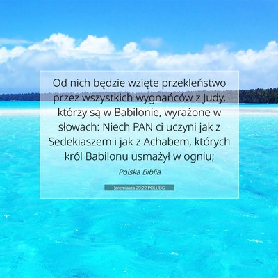Jeremiasza 29:22 POLUBG Obraz Wersetu Biblijnego