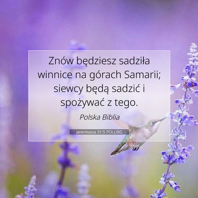 Jeremiasza 31:5 POLUBG Obraz Wersetu Biblijnego