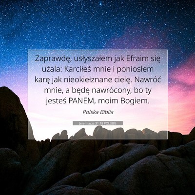 Jeremiasza 31:18 POLUBG Obraz Wersetu Biblijnego