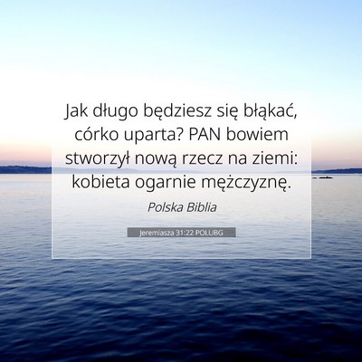 Jeremiasza 31:22 POLUBG Obraz Wersetu Biblijnego