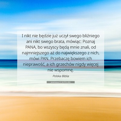 Jeremiasza 31:34 POLUBG Obraz Wersetu Biblijnego