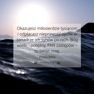 Jeremiasza 32:18 POLUBG Obraz Wersetu Biblijnego