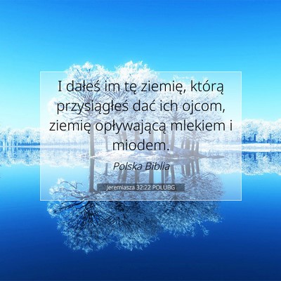 Jeremiasza 32:22 POLUBG Obraz Wersetu Biblijnego