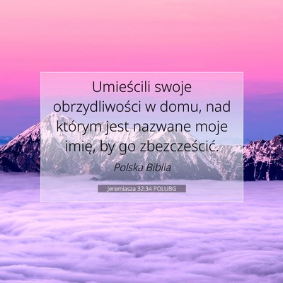 Jeremiasza 32:34 Werset Biblijny Wyjaśniony