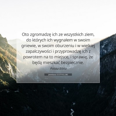 Jeremiasza 32:37 POLUBG Obraz Wersetu Biblijnego