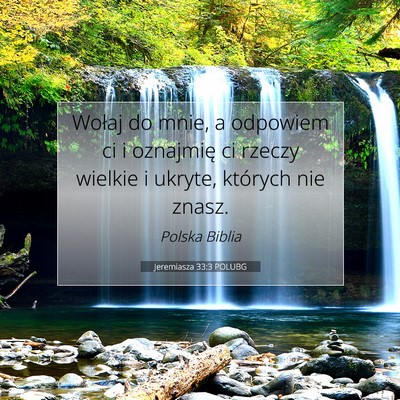 Jeremiasza 33:3 POLUBG Obraz Wersetu Biblijnego