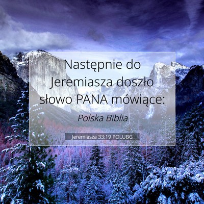 Jeremiasza 33:19 Werset Biblijny Wyjaśniony