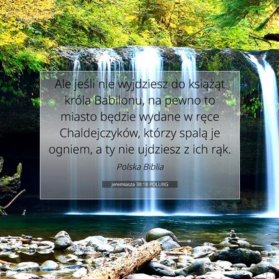 Jeremiasza 38:18 POLUBG Obraz Wersetu Biblijnego