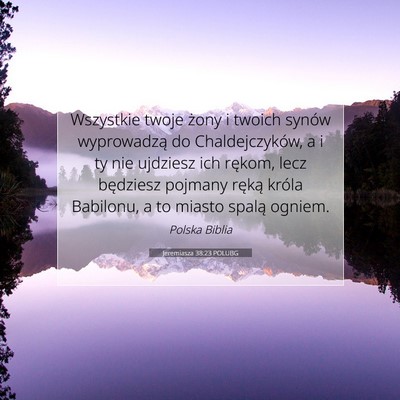 Jeremiasza 38:23 POLUBG Obraz Wersetu Biblijnego