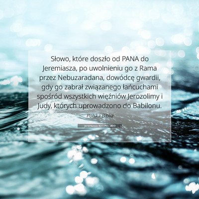 Jeremiasza 40:1 POLUBG Obraz Wersetu Biblijnego