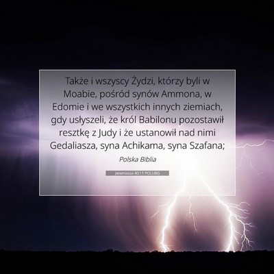 Jeremiasza 40:11 POLUBG Obraz Wersetu Biblijnego