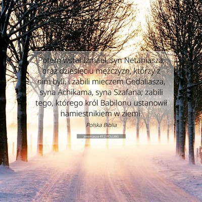 Jeremiasza 41:2 POLUBG Obraz Wersetu Biblijnego