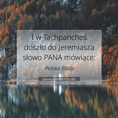 Jeremiasza 43:8 POLUBG Obraz Wersetu Biblijnego