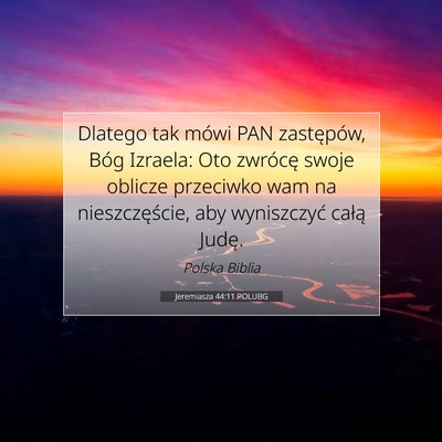 Jeremiasza 44:11 POLUBG Obraz Wersetu Biblijnego