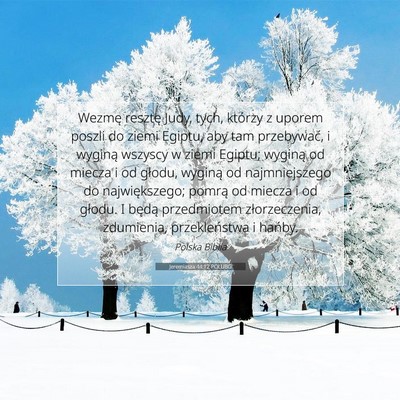 Jeremiasza 44:12 POLUBG Obraz Wersetu Biblijnego
