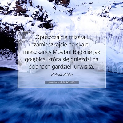 Jeremiasza 48:28 POLUBG Obraz Wersetu Biblijnego