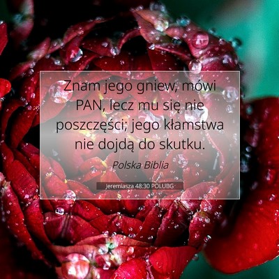Jeremiasza 48:30 Werset Biblijny Wyjaśniony