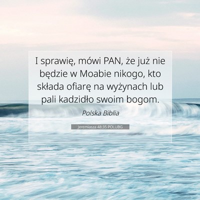 Jeremiasza 48:35 Werset Biblijny Wyjaśniony