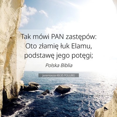 Jeremiasza 49:35 POLUBG Obraz Wersetu Biblijnego