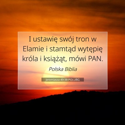 Jeremiasza 49:38 Werset Biblijny Wyjaśniony