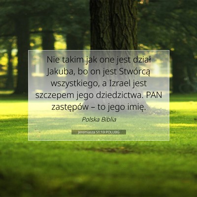 Jeremiasza 51:19 POLUBG Obraz Wersetu Biblijnego