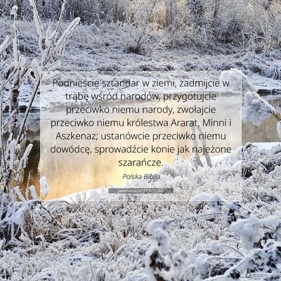 Jeremiasza 51:27 POLUBG Obraz Wersetu Biblijnego