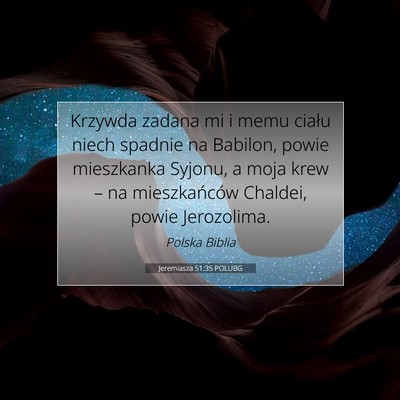 Jeremiasza 51:35 POLUBG Obraz Wersetu Biblijnego