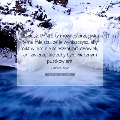 Jeremiasza 51:62 POLUBG Obraz Wersetu Biblijnego