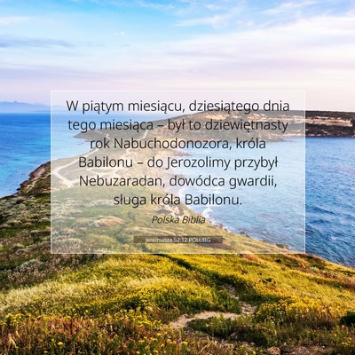 Jeremiasza 52:12 POLUBG Obraz Wersetu Biblijnego