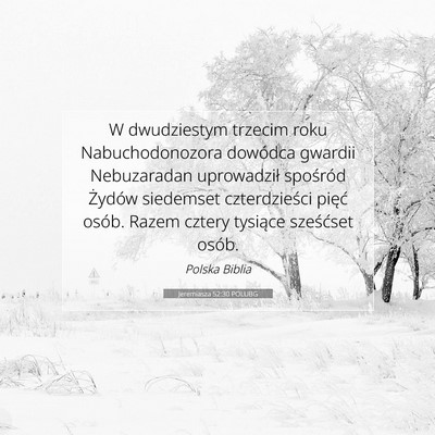 Jeremiasza 52:30 POLUBG Obraz Wersetu Biblijnego